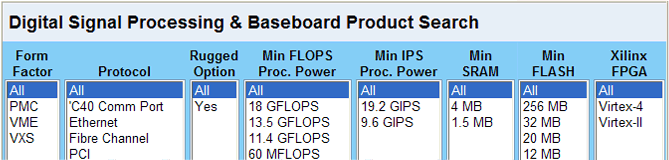 Product Select Tool
