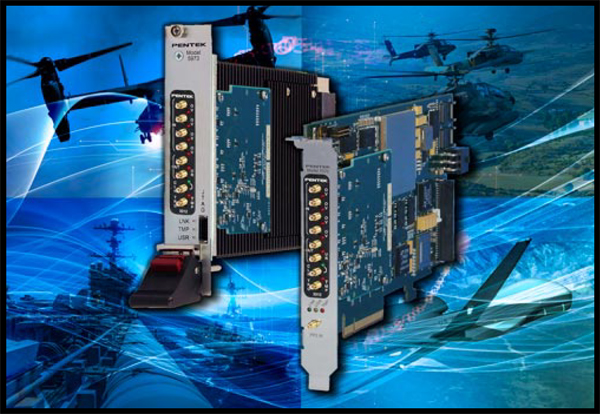 Pentek's FlexorSets: the Model 3312 FMC on Model 5973 (VPX) and 7070 (PCIe) carriers