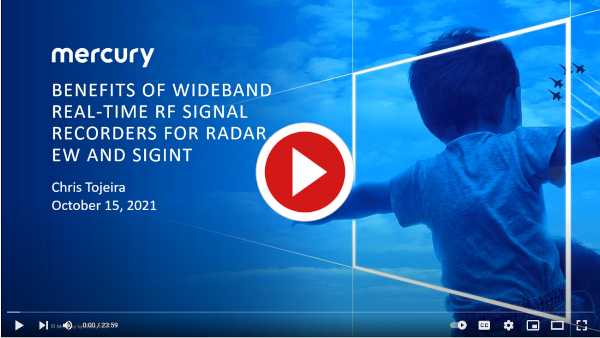 Benefits of Wideband Real-Time RF Signal Recorders for Radar, EW and SIGINT